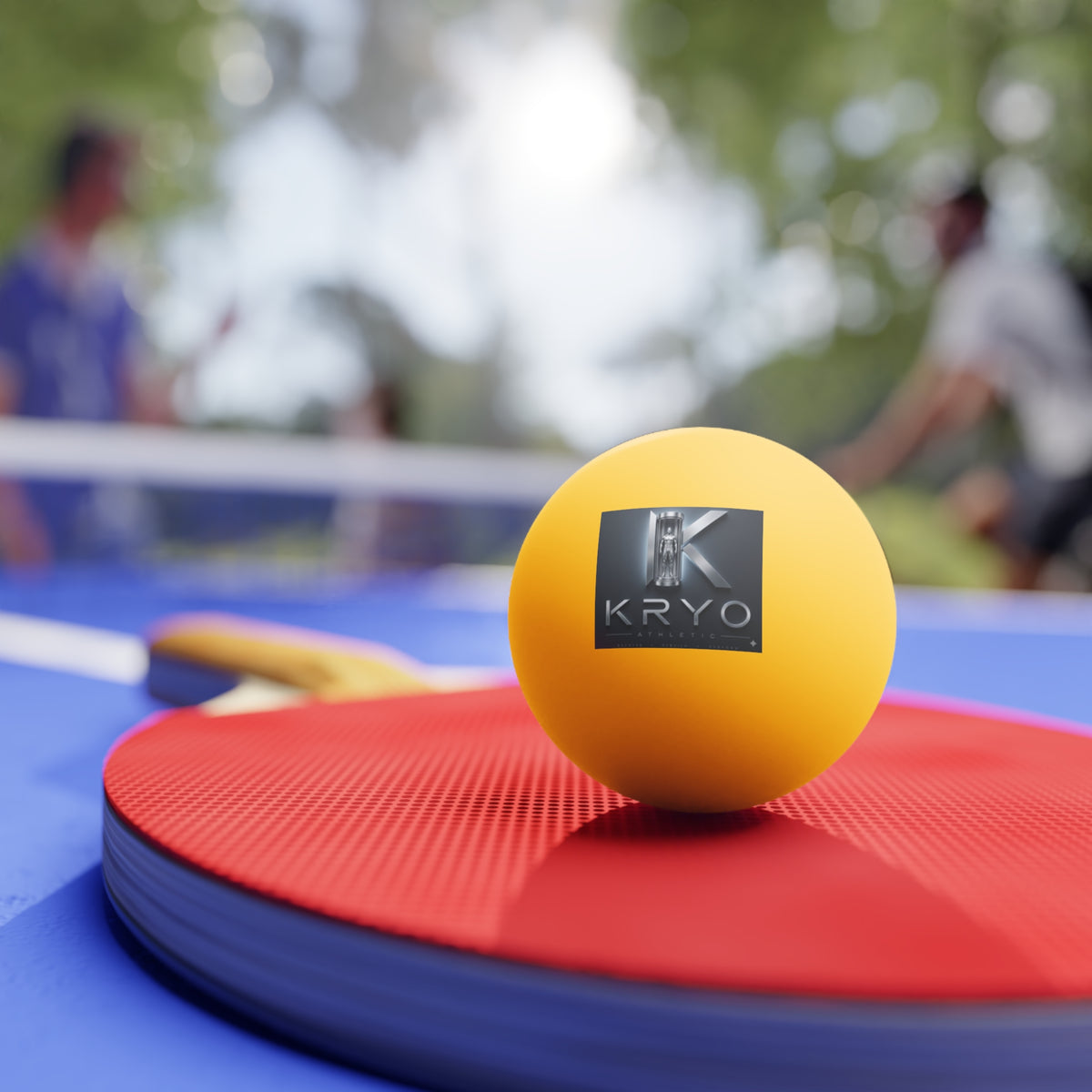 Kryo Ping Pong Balls – Pack of 6 Orange Table Tennis Balls with Kryo Logo