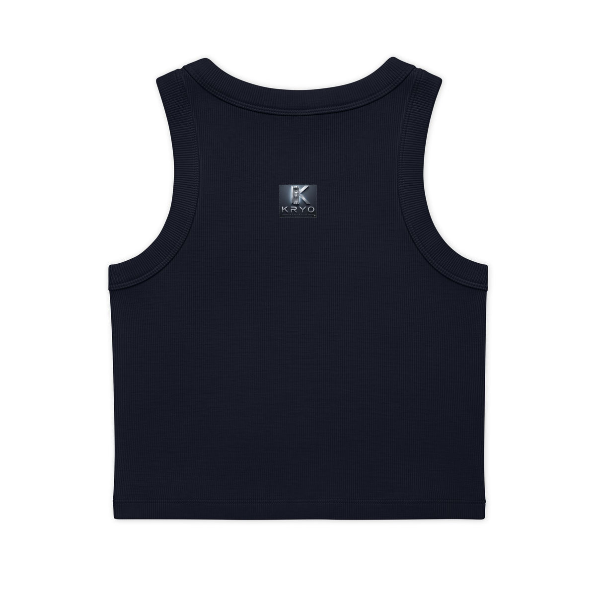 Creepy Ghost Crop Tank — "Kryo" Ribbed Organic Women's Tank