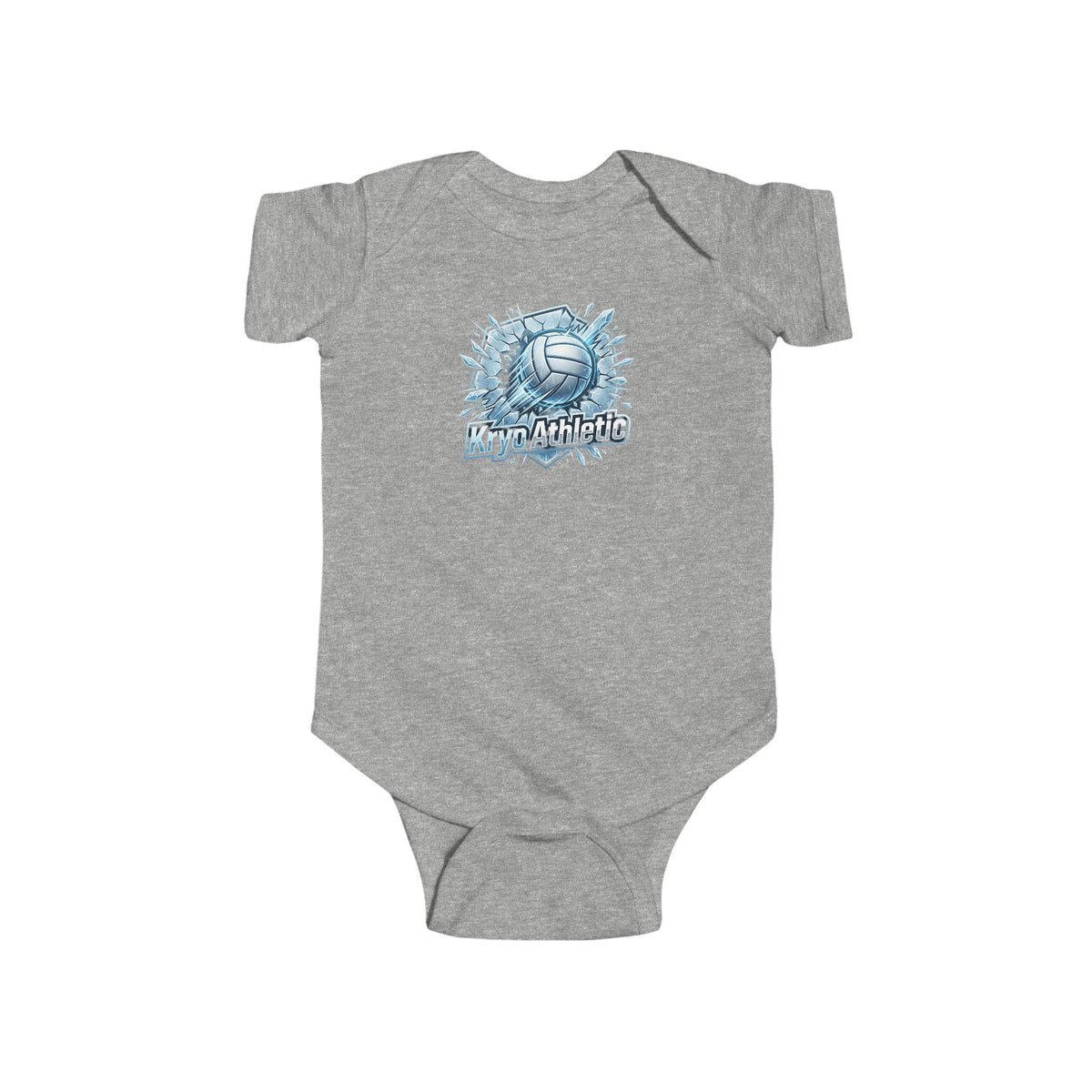 Kryo Volleyball Baby Bodysuit — Arctic Wolf 'Night Howl' Graphic Infant Onesie