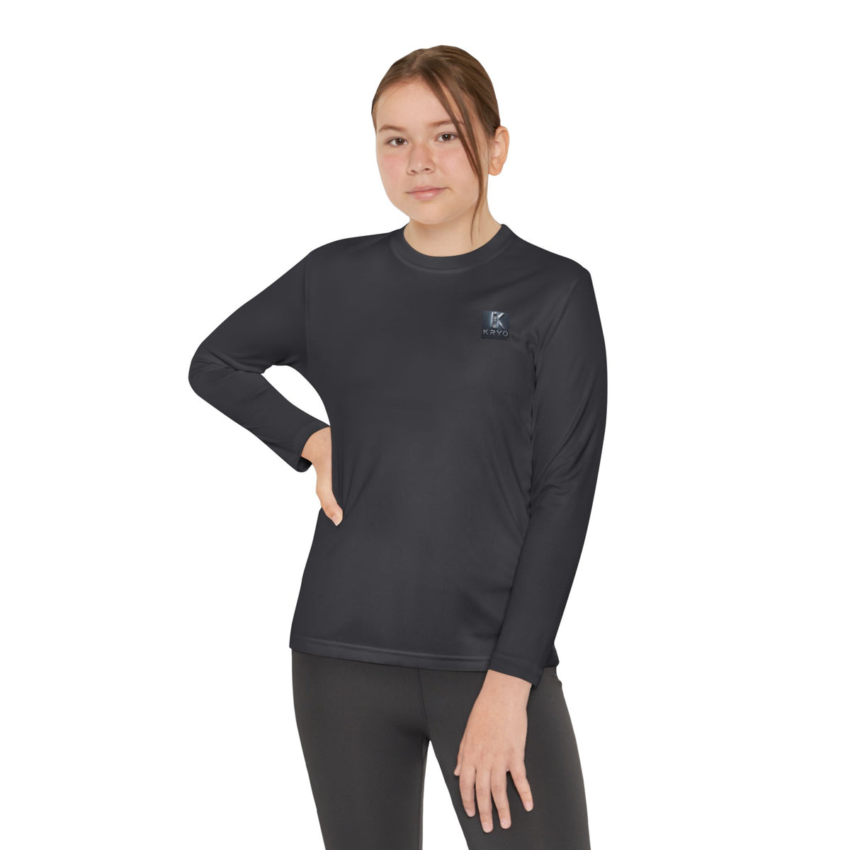 Kryo Youth Volleyball Long Sleeve Tee — 'Play. Athlete' Graphic