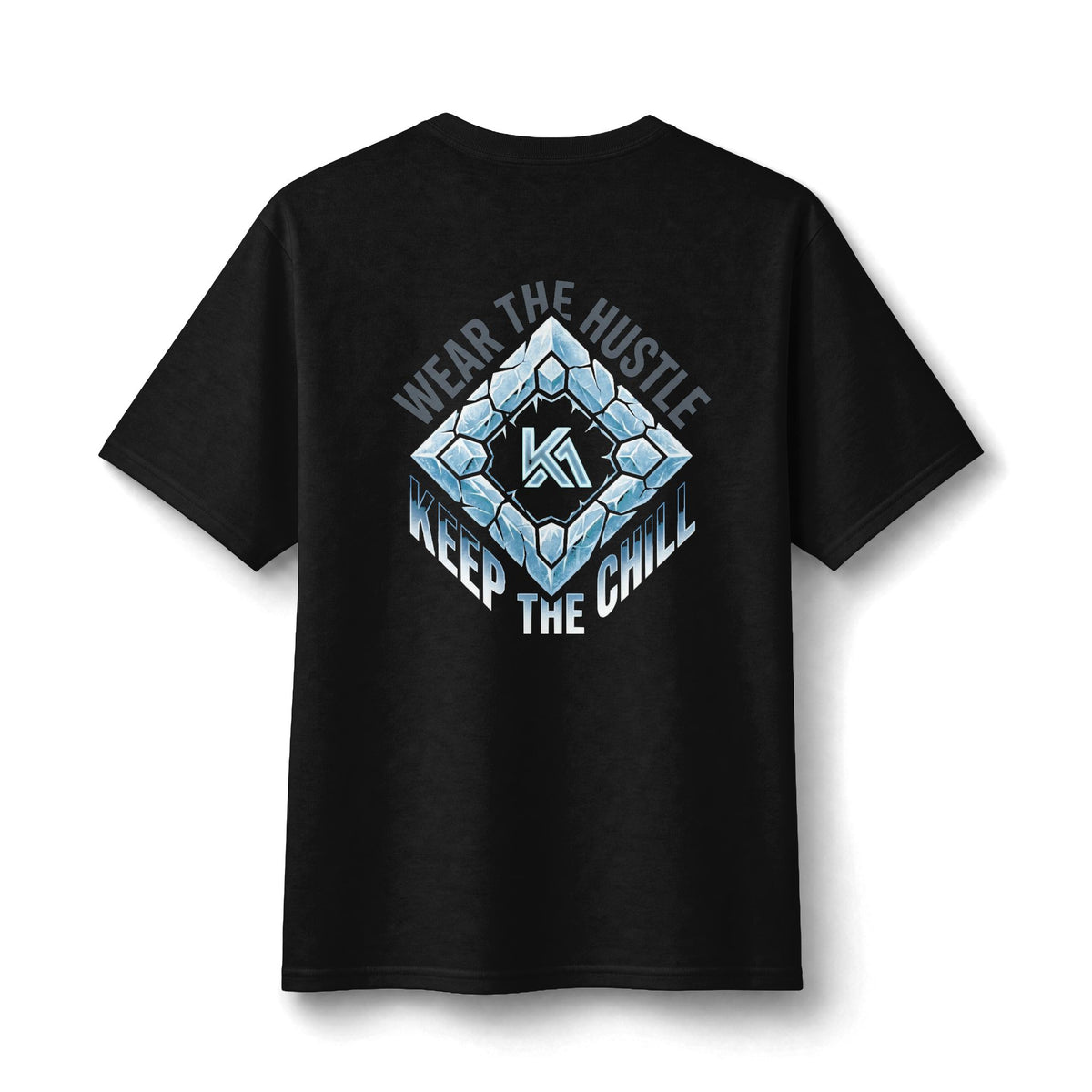 Baseball Diamond Wear the Hustle Keep the Chill T-Shirt — Kryo Ice Logo Graphic Tee