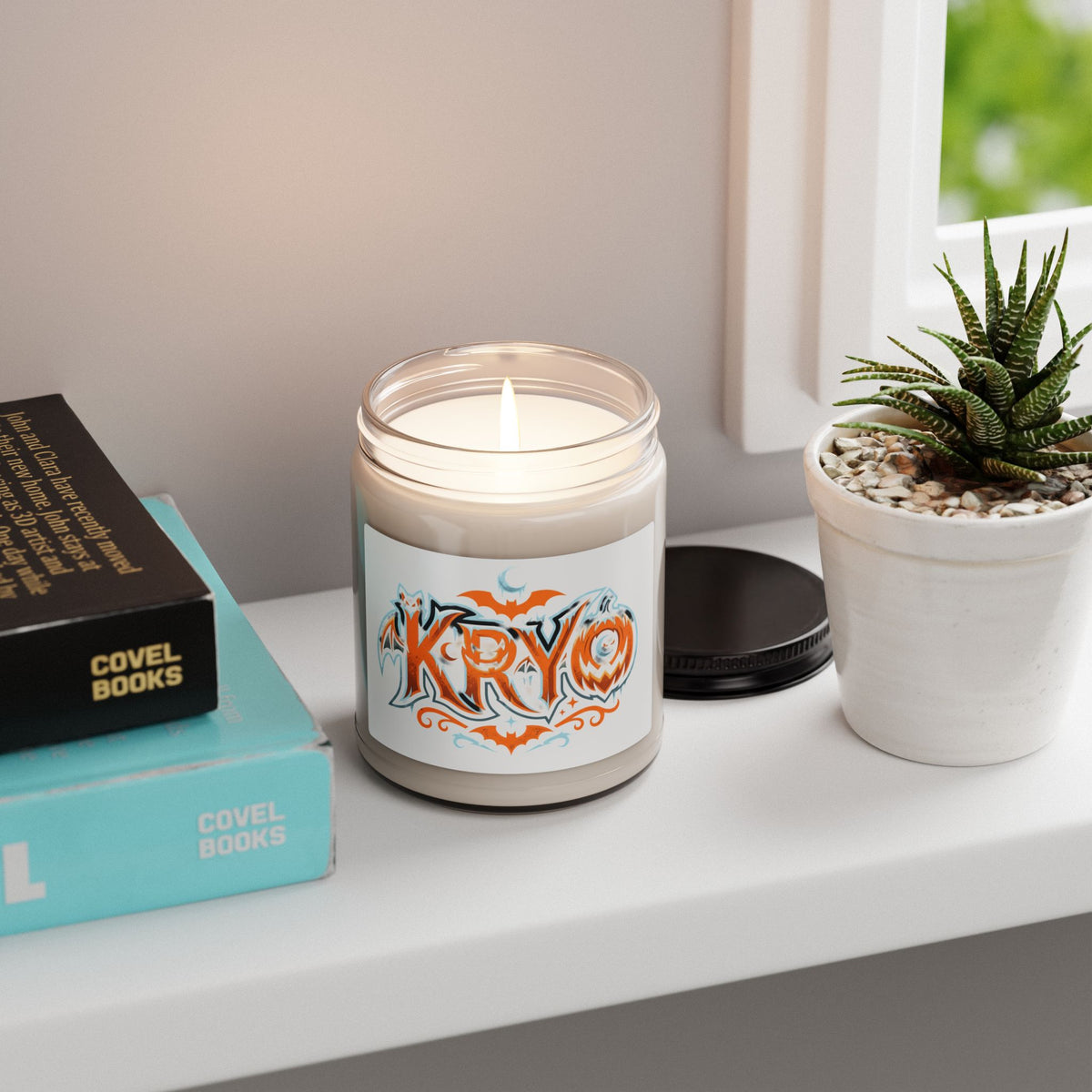 Halloween KRYO Scented Soy Candle — 9oz Spooky Bat & Ghost Aroma