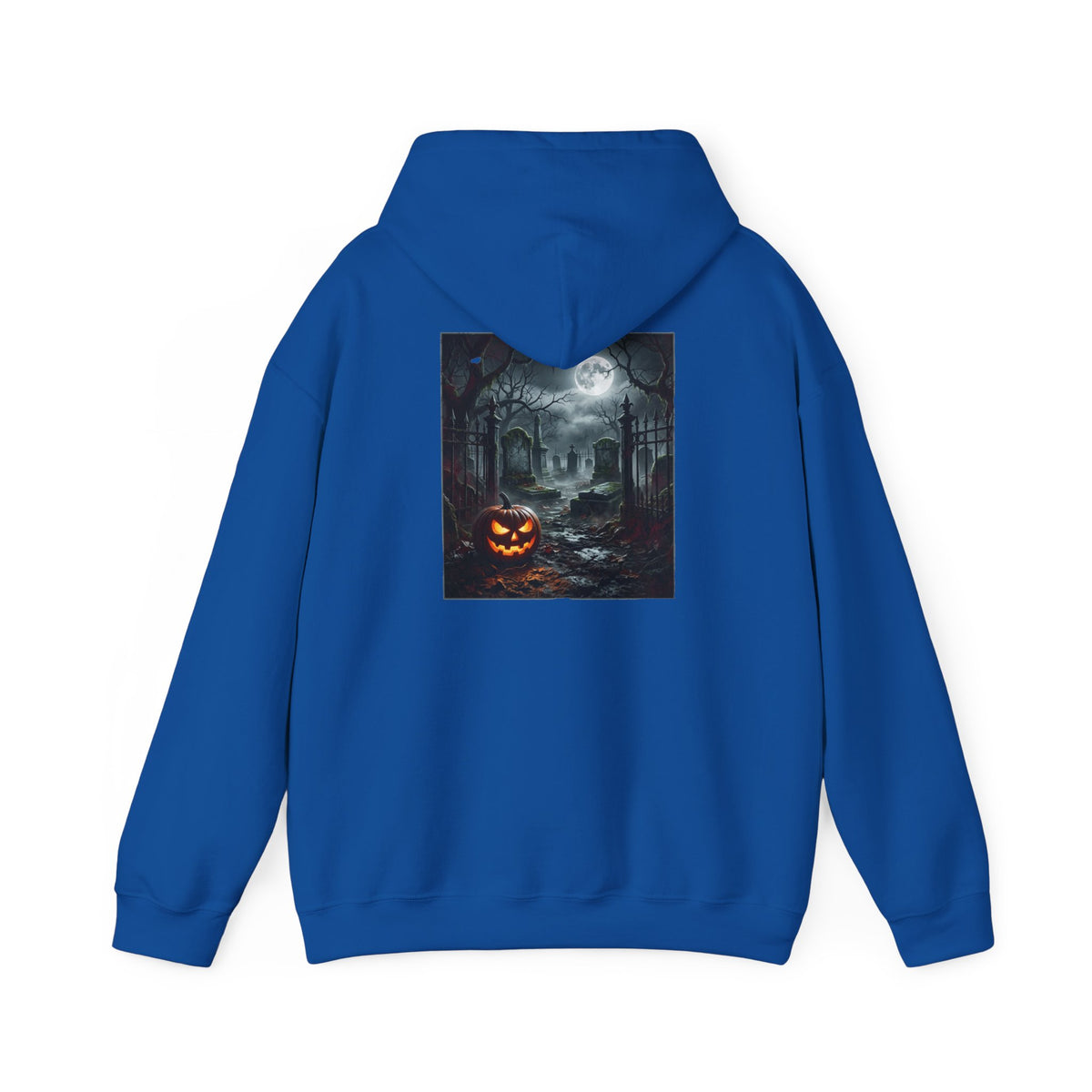 Hoodie — Halloween Haunted House Pumpkin Graphic