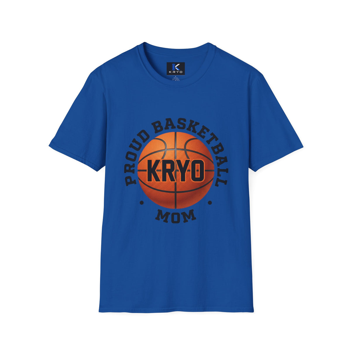 Proud Basketball Mom T-Shirt — Custom Name (KRYO) Basketball Tee