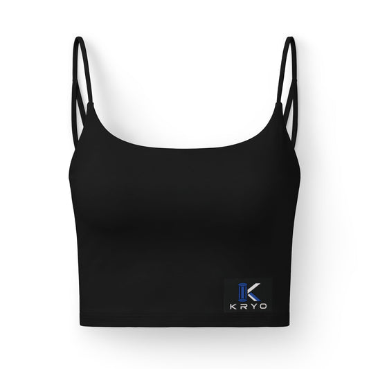 Luxe Hustle Crop Bra — Women's Strappy Performance Bralette