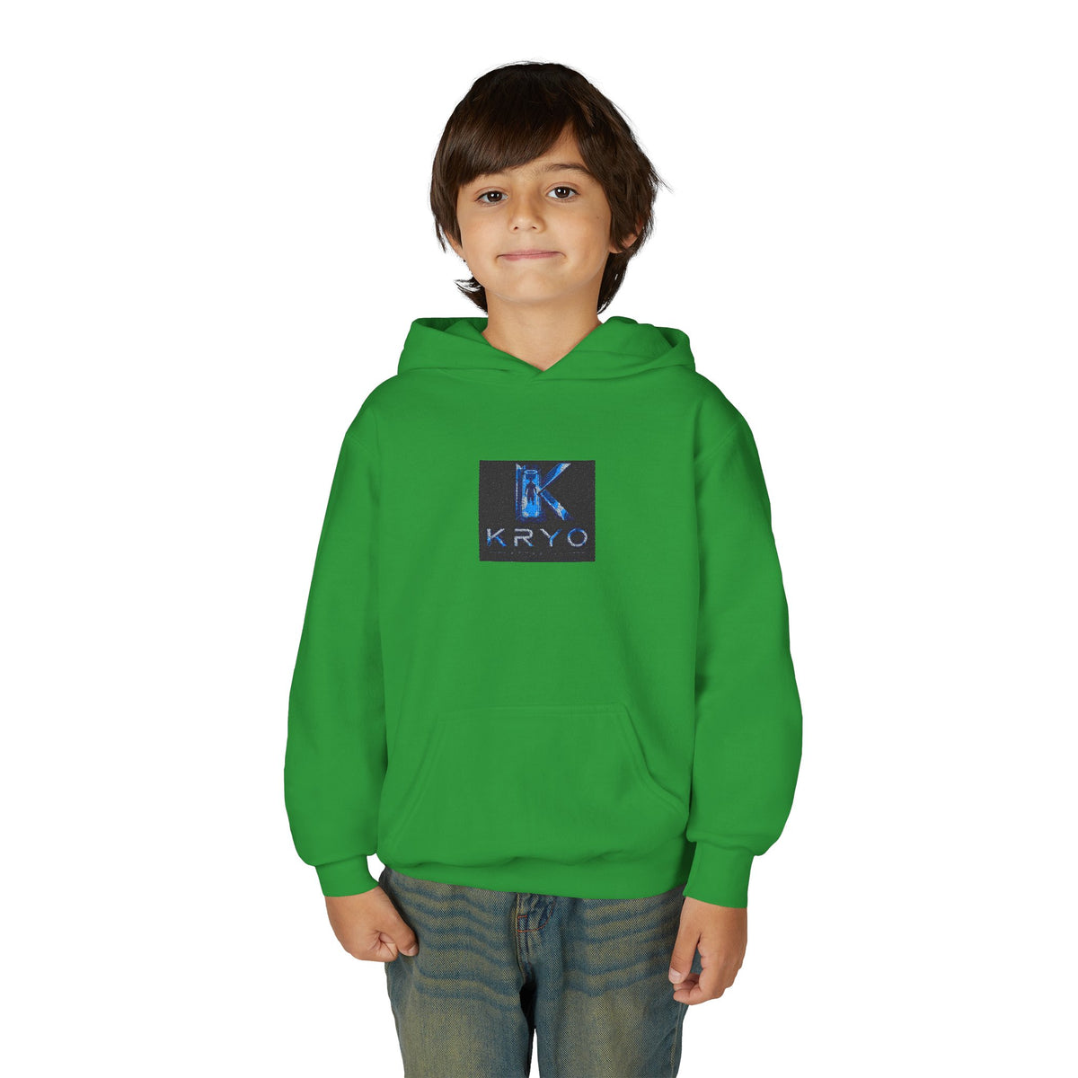 Youth Hoodie with KRYO Blue Logo — Cool Gamer Streetwear