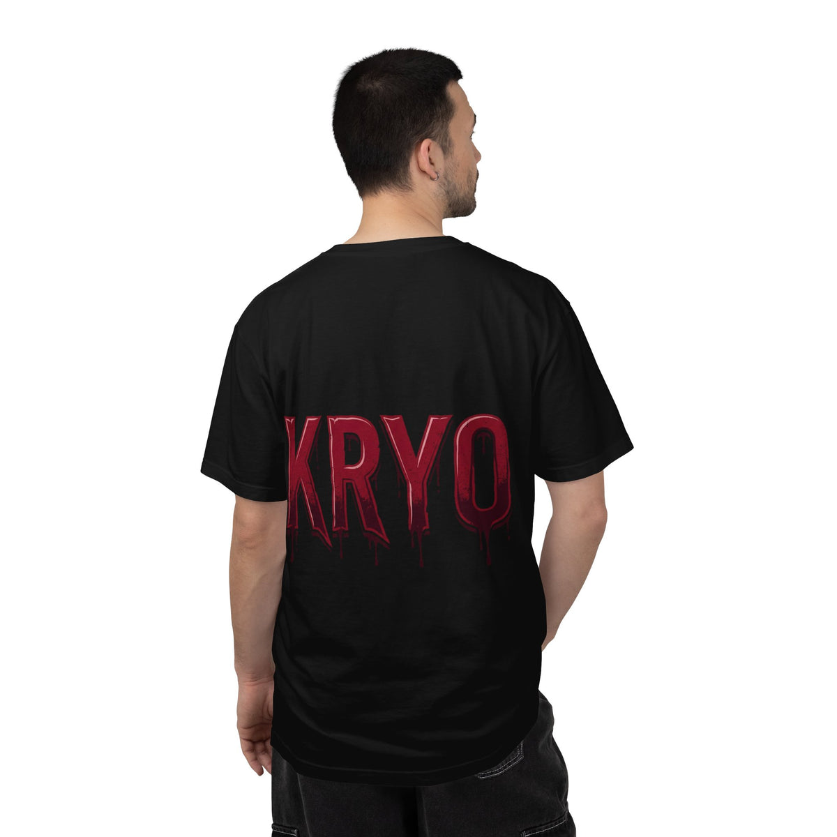 Creepy Clown Axe T-Shirt — 'KRYO' Dripping Back Graphic, Horror Halloween Tee