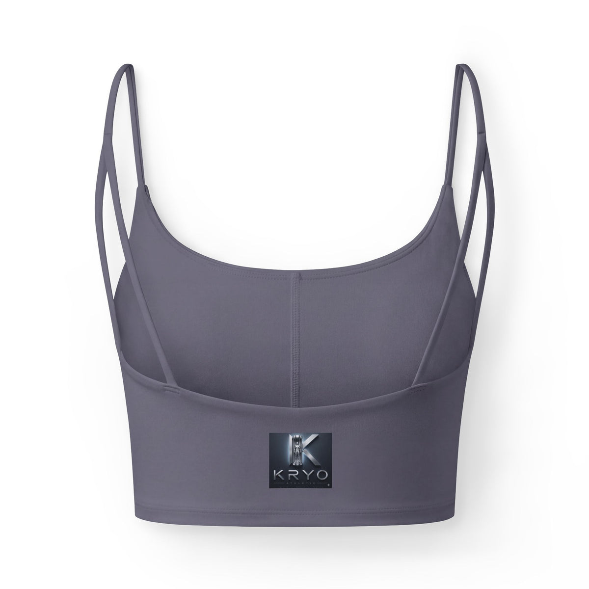 KRYO Basketball Women's Luxe Sports Bra — Lightweight Strappy Crop with Ice Logo