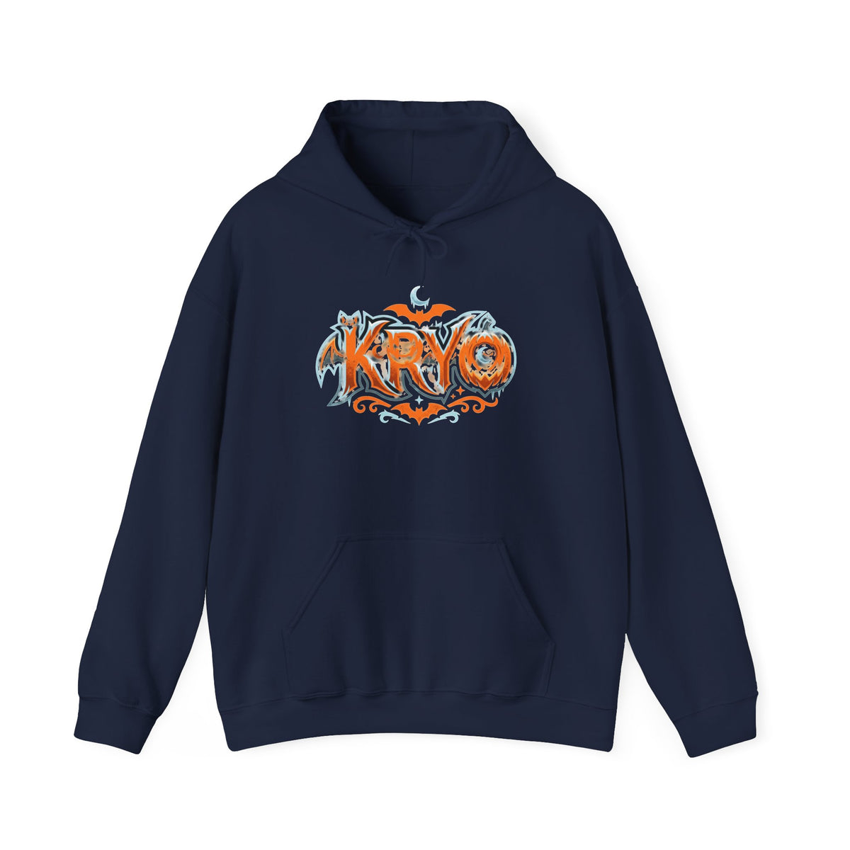 Kryo Graffiti Hoodie - Retro Orange Streetwear Pullover