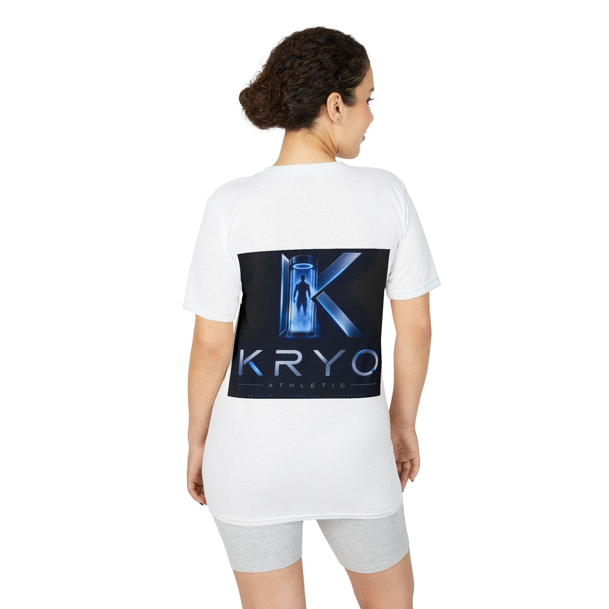 KRYO Logo Performance T‑Shirt — Futuristic Cryo Tech Graphic Tee