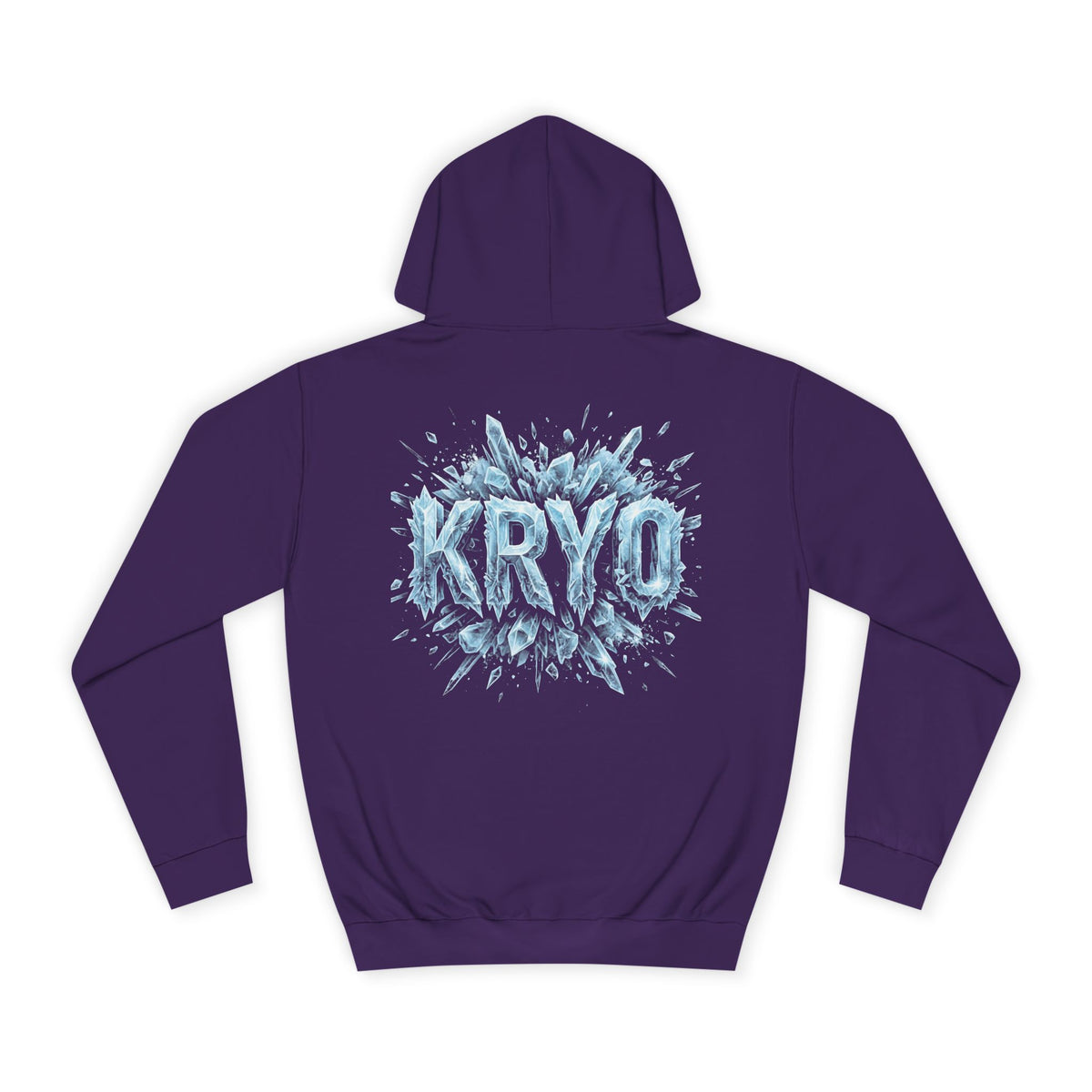Ice Splash Hoodie — "KRYO" Graphic College Pullover