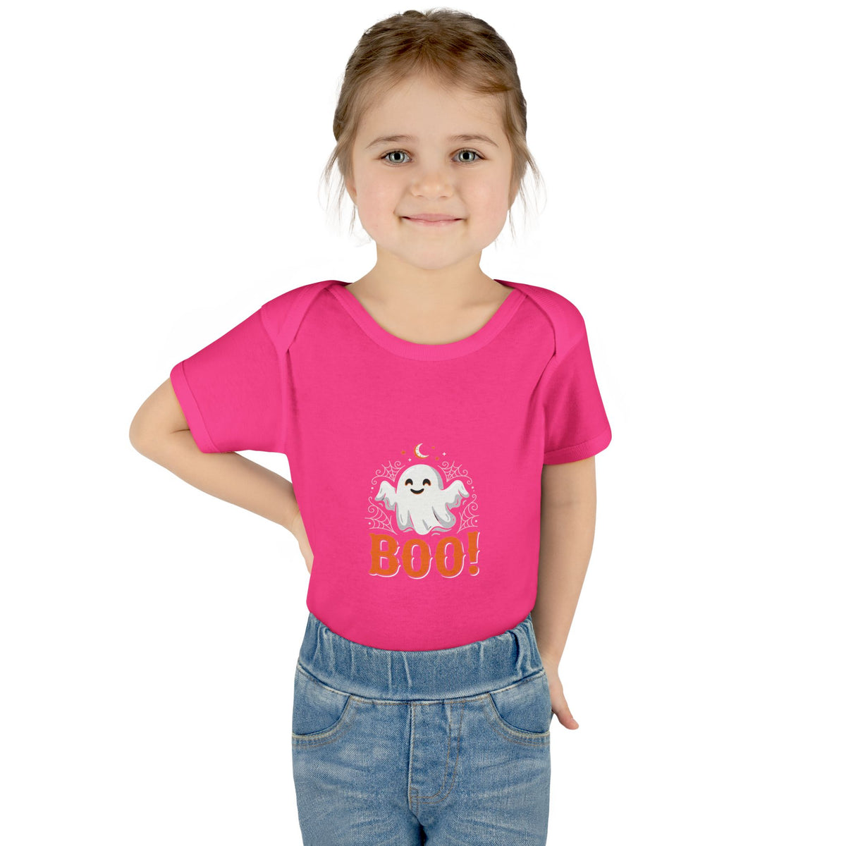 Baby Bodysuit - Kryo Cute Ghost "Boo!" Halloween Infant Onesie
