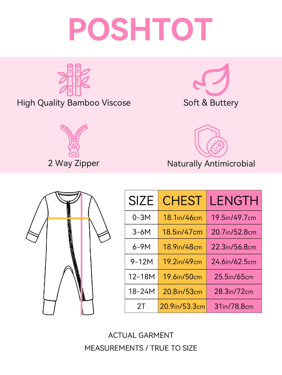 PoshTOT Sanrio Hello Kitty Pumpkin Bamboo Baby Convertible Zippy Romper