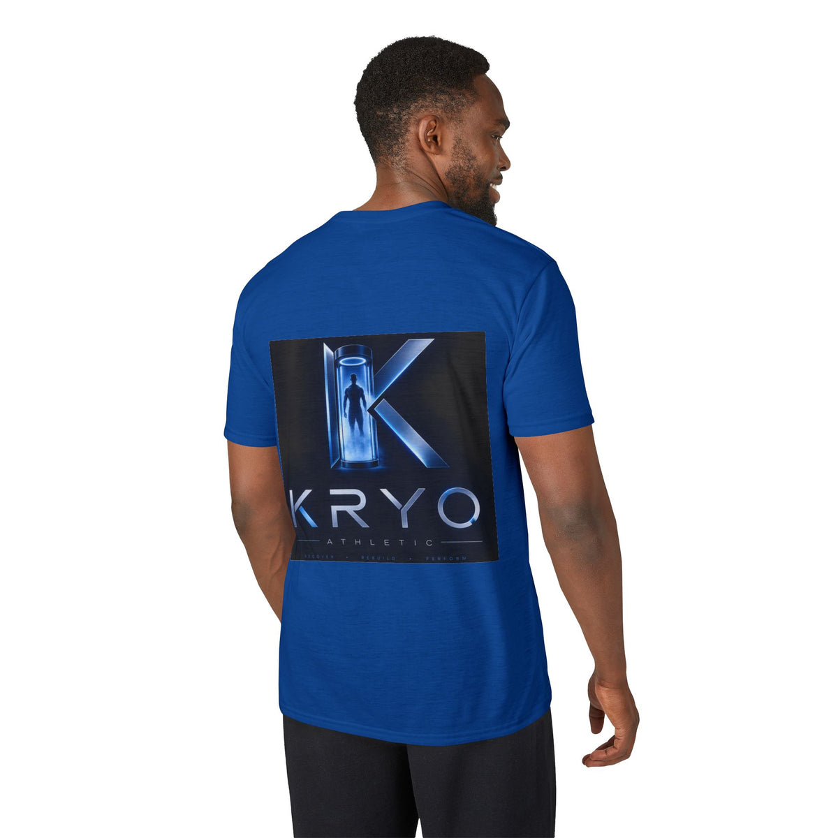KRYO Logo Performance T‑Shirt — Futuristic Cryo Tech Graphic Tee