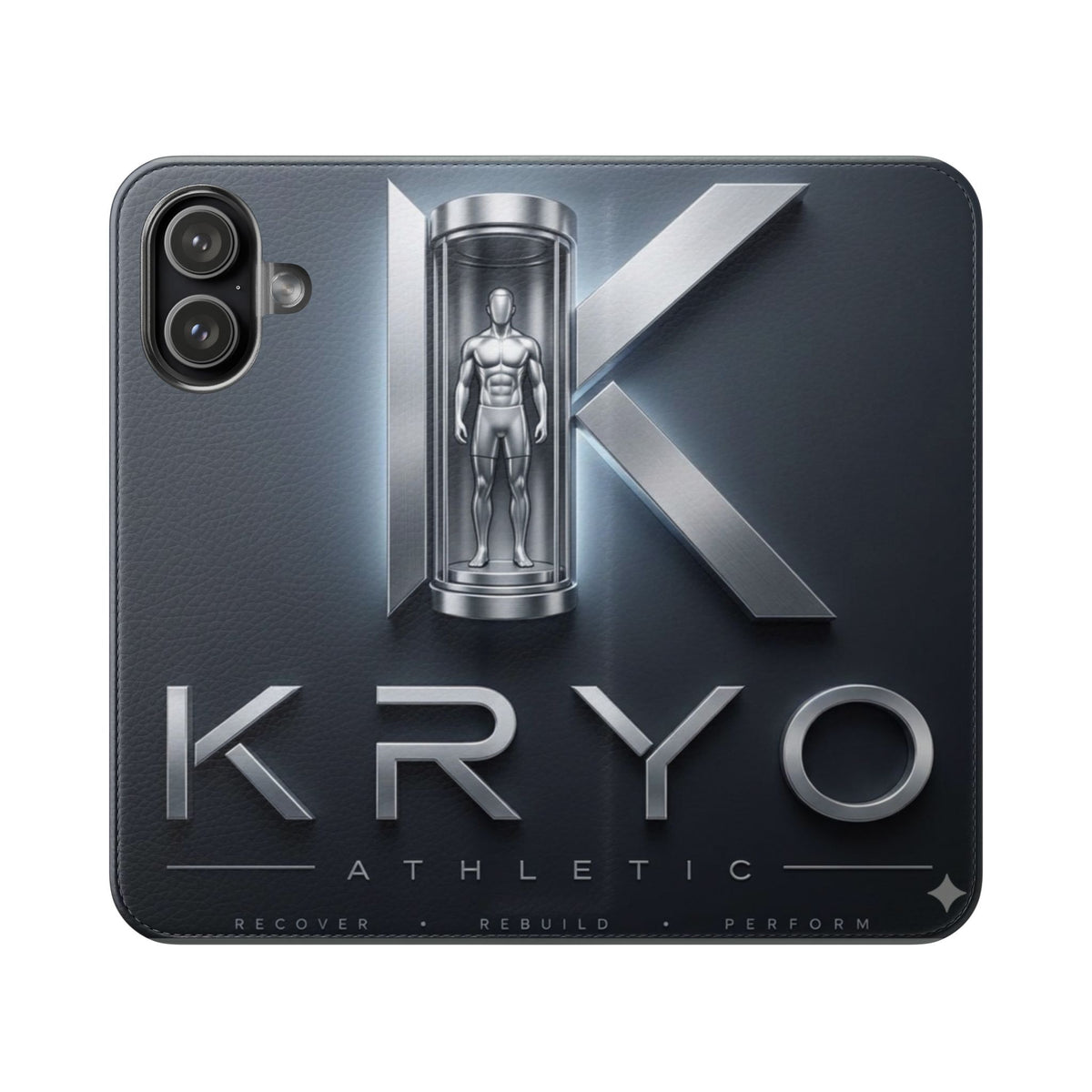 KRYO Athletic Logo Flip Phone Case — Protective Wallet Cover