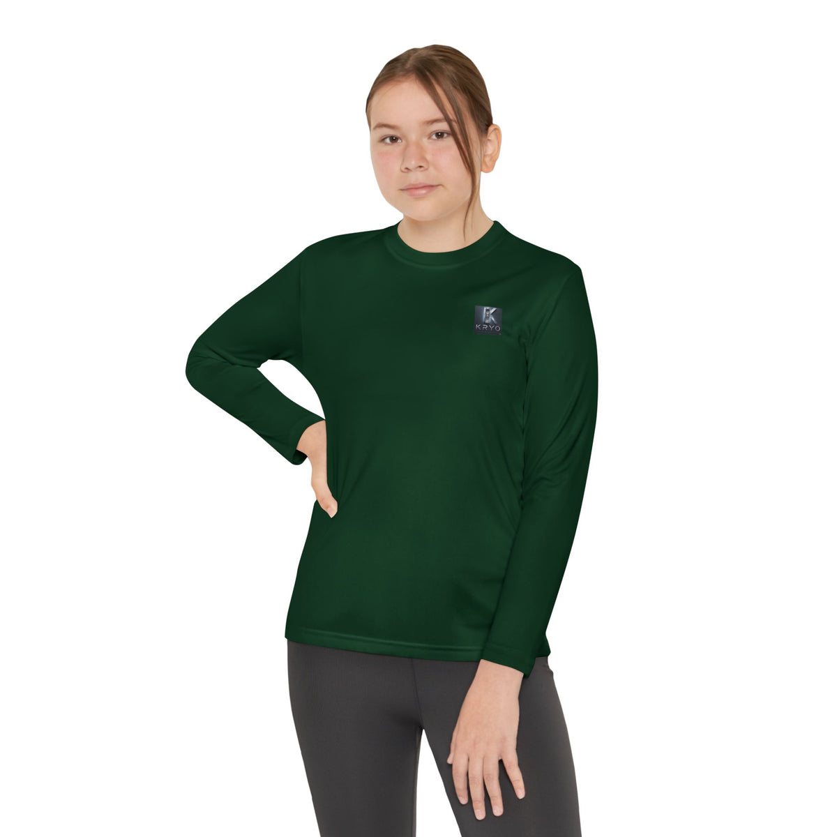 Kryo Youth Volleyball Long Sleeve Tee — 'Play. Athlete' Graphic