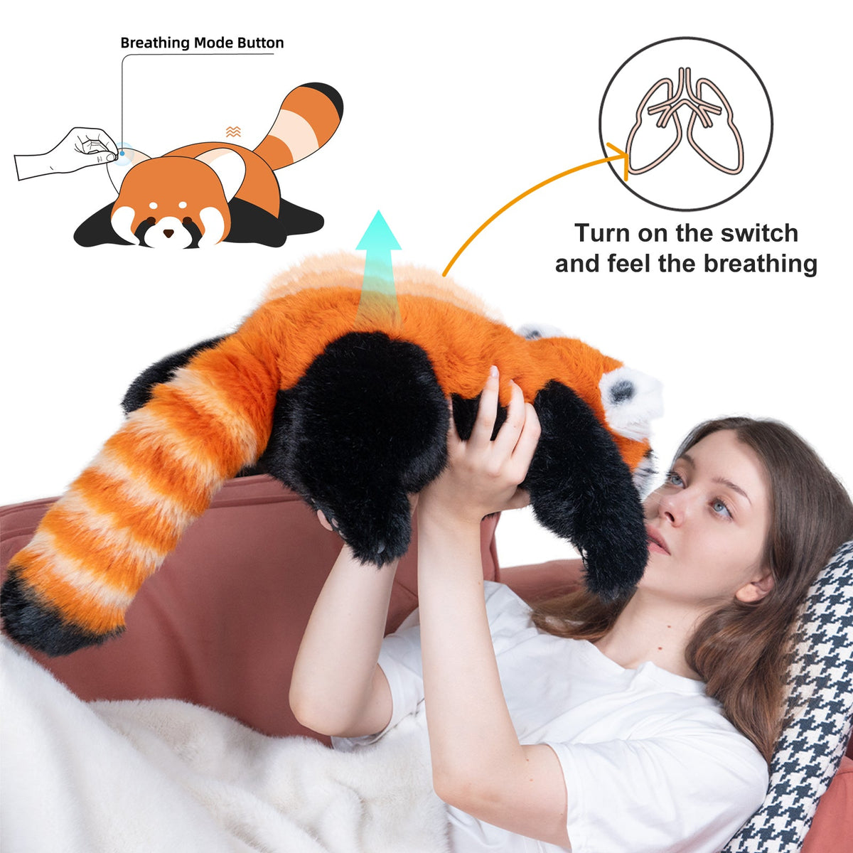 Red Panda ESSA Weighted Stuffed Animal – Snuggle Toy for Relaxation
