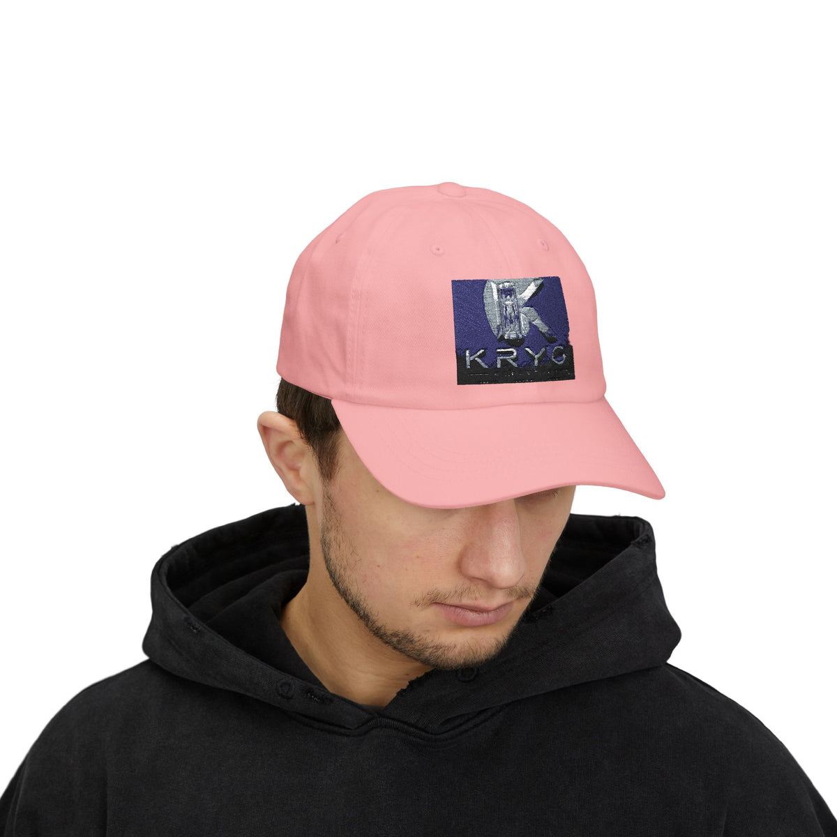 KRYO Logo Dad Cap - Embroidered White Baseball Hat