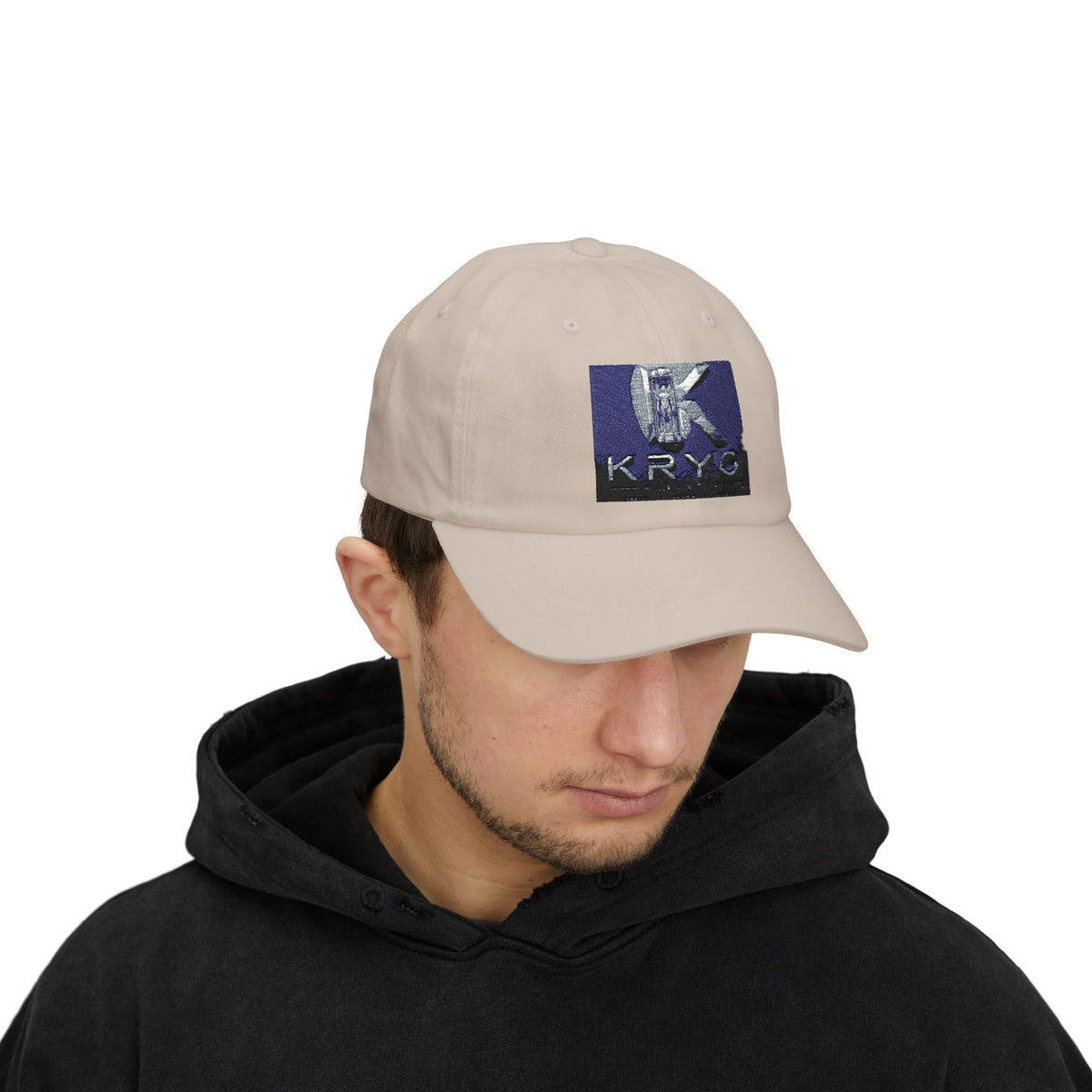 KRYO Logo Dad Cap - Embroidered White Baseball Hat