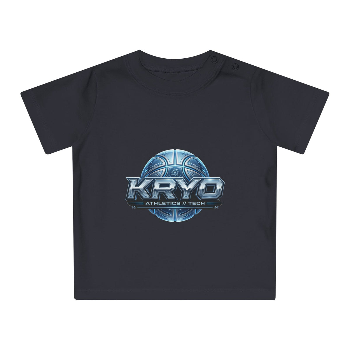 Baby T-Shirt — Kryo Athletics & Tech Logo Tee (Futuristic Sports Design)