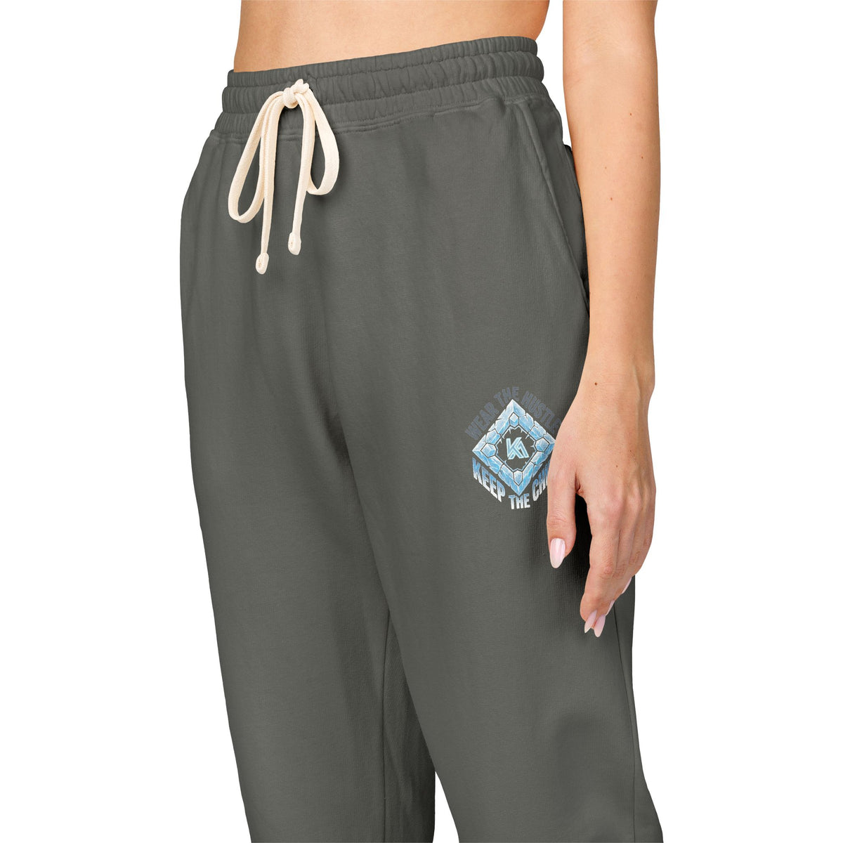 Kryo Baseball Cozy Geo Emblem Sweatpants — Garment-Dyed Fleece Joggers