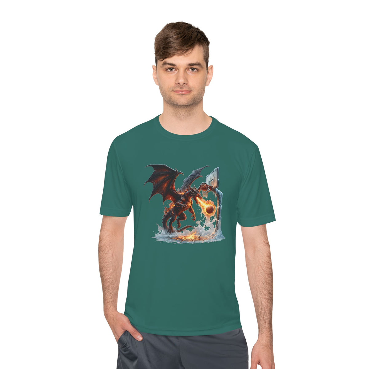 Dragon Basketball Tee — Fantasy Dragon Dunk Sports Shirt