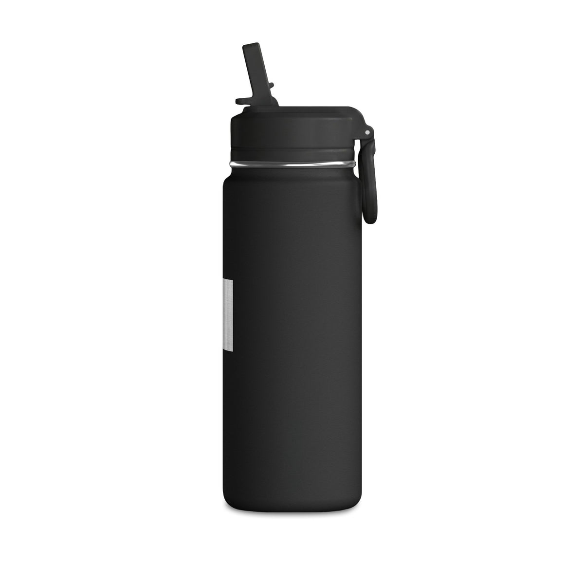 Kryo 20oz Mini Water Bottle — Minimal Metallic Square Stainless Straw Bottle