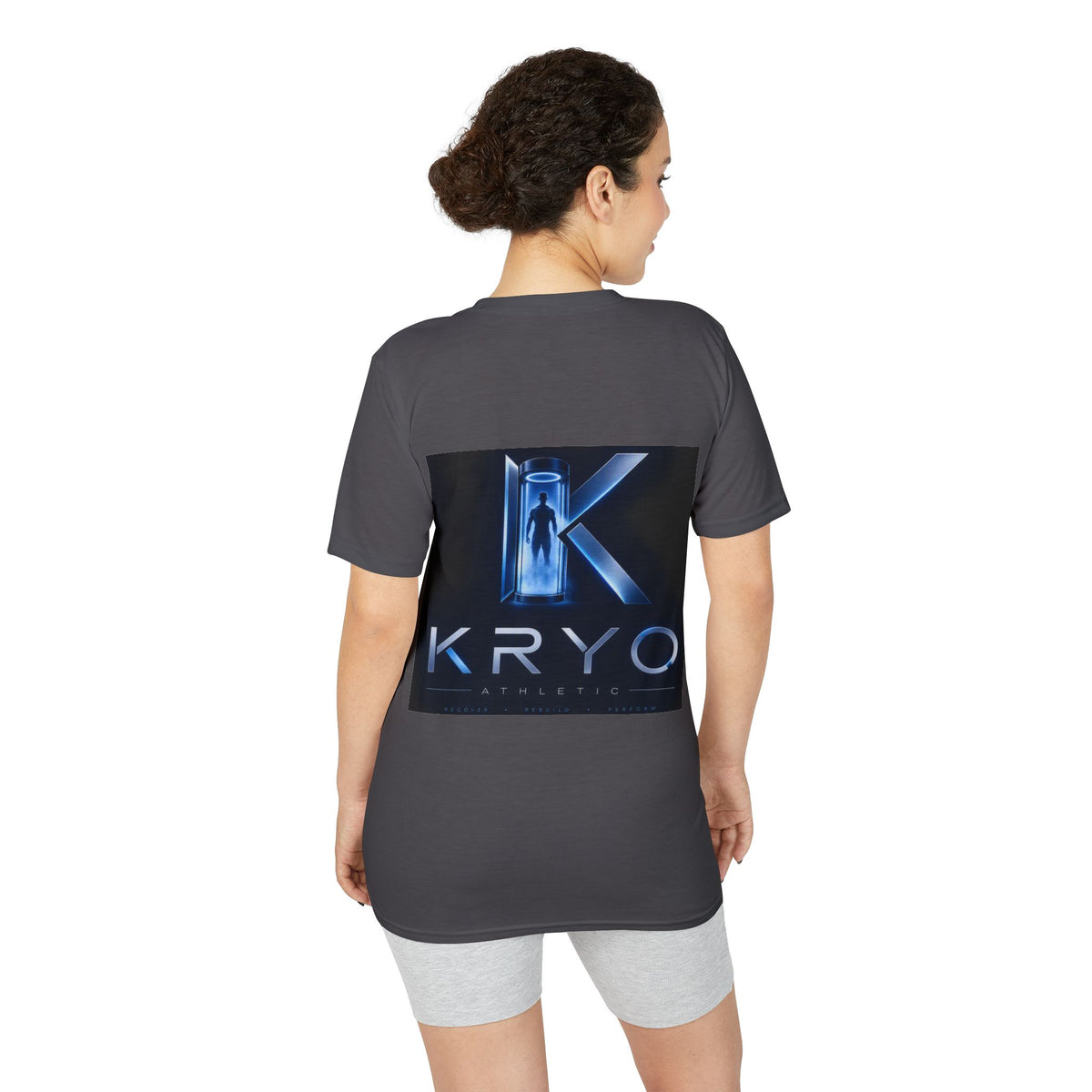 KRYO Logo Performance T‑Shirt — Futuristic Cryo Tech Graphic Tee