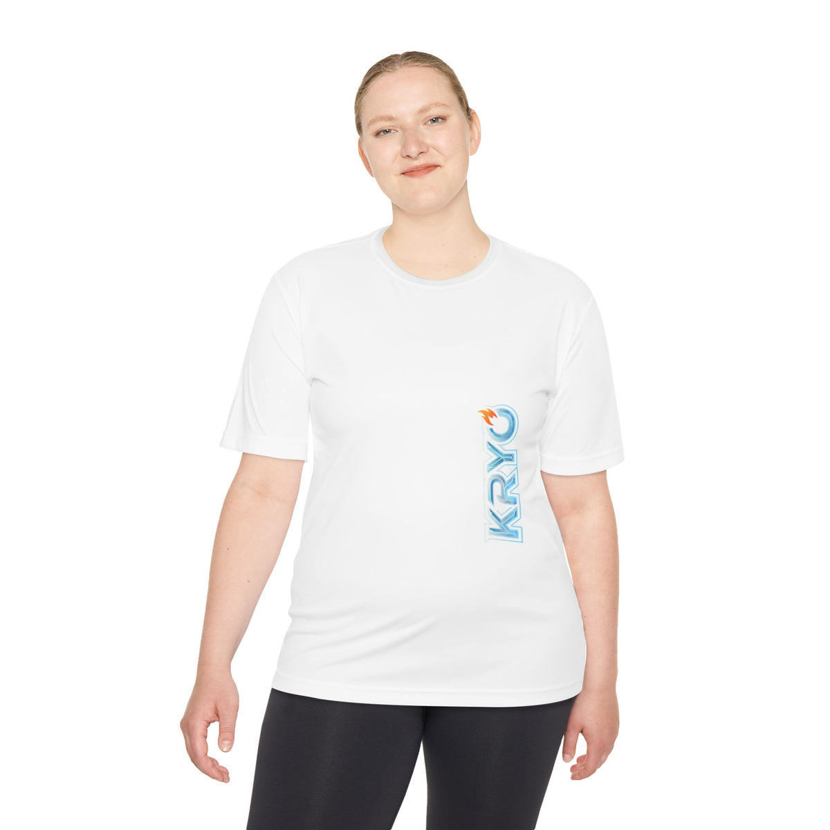 KRYO Workout Gear Vertical Logo Performance Tee