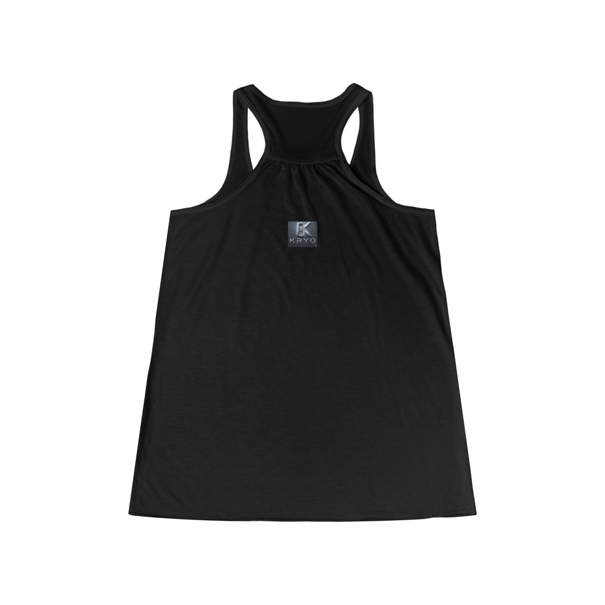 KRYO Workout Gear Vertical Logo Racerback Tank Top — Women's Flowy Workout & Casual Tank