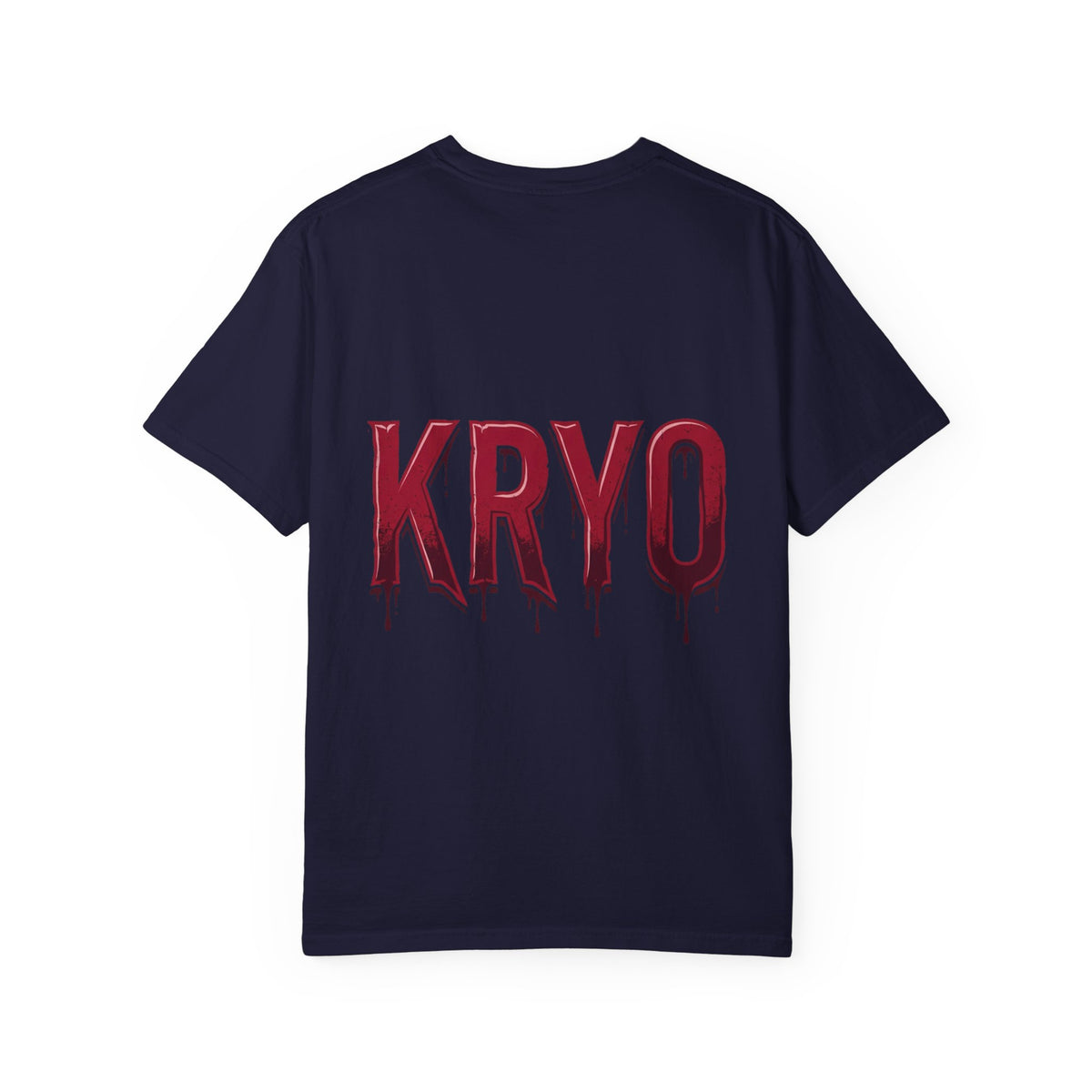 Creepy Clown Axe T-Shirt — 'KRYO' Dripping Back Graphic, Horror Halloween Tee