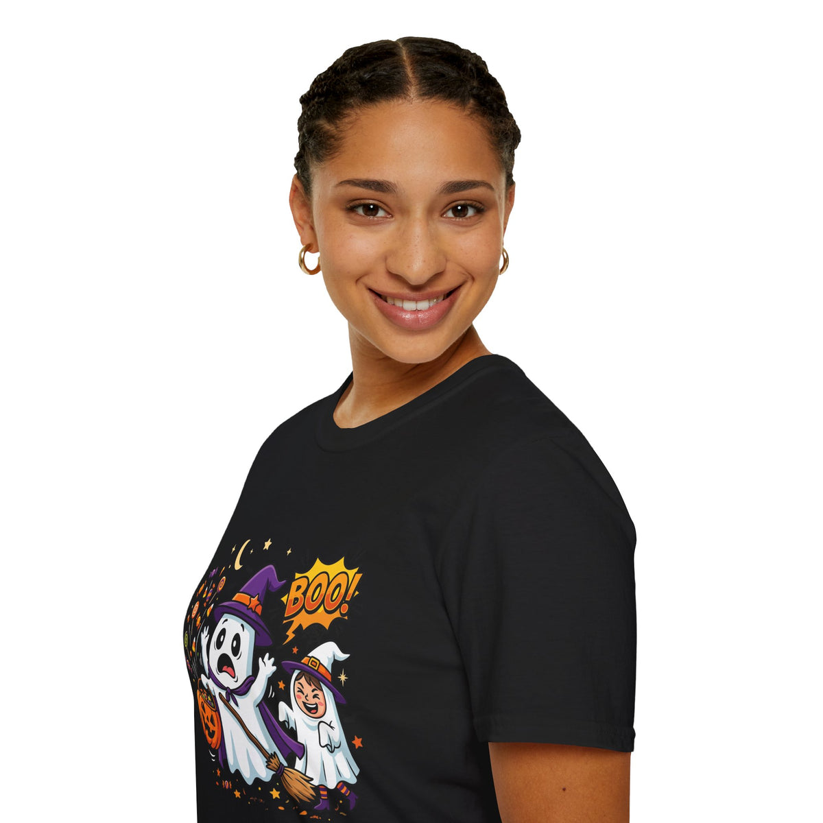 Halloween Ghost Kids T-Shirt — Cute Trick-or-Treat Boo Design