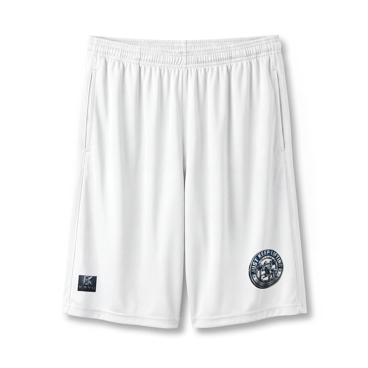 Kryo Workout Gear Athletic Pocket Shorts Just Keep Lifting — 7" Performance