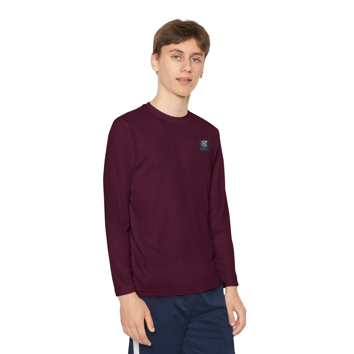Kryo Youth Volleyball Long Sleeve Tee — 'Play. Athlete' Graphic
