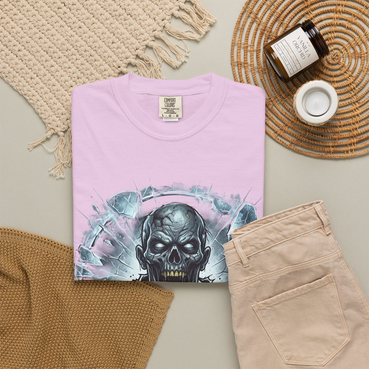 KRYO Skull Graphic T-Shirt — Horror Zombie Illustration Tee