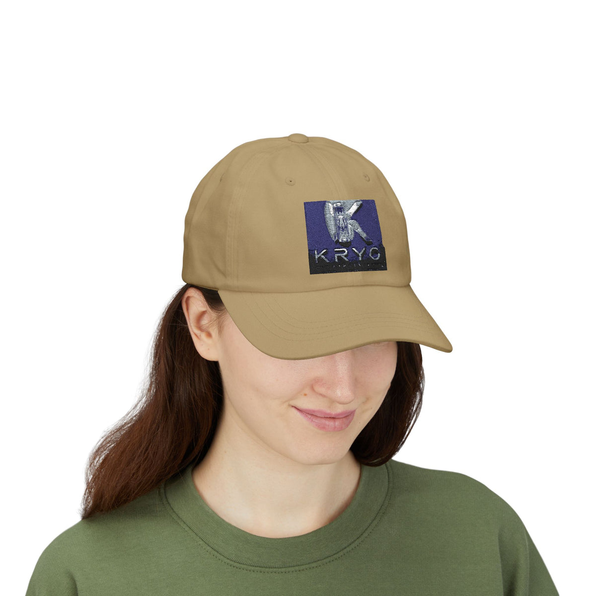 KRYO Logo Dad Cap - Embroidered White Baseball Hat
