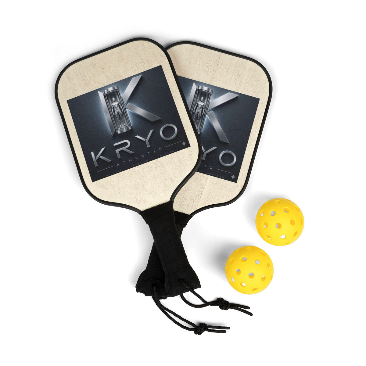 Kryo Logo Pickleball Paddles & Balls Set