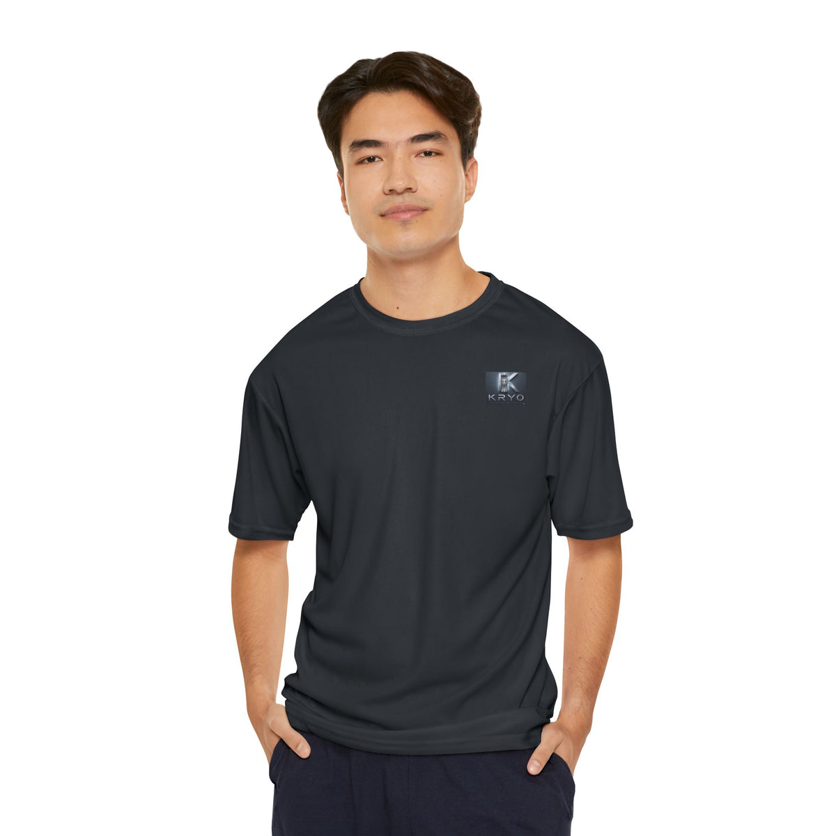 Skeleton Holding Basketball Performance Tee — Men's Athletic Shirt