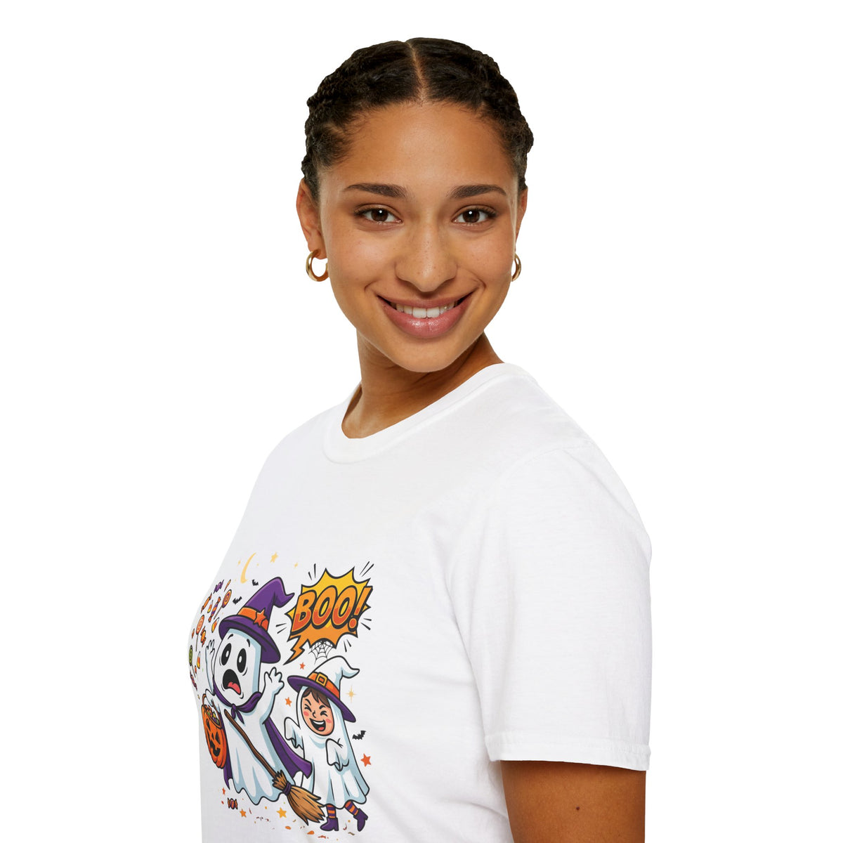 Halloween Ghost Kids T-Shirt — Cute Trick-or-Treat Boo Design