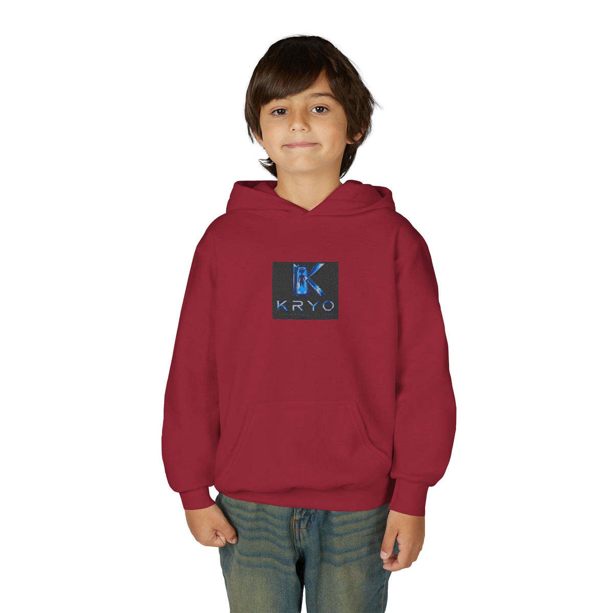 Youth Hoodie with KRYO Blue Logo — Cool Gamer Streetwear
