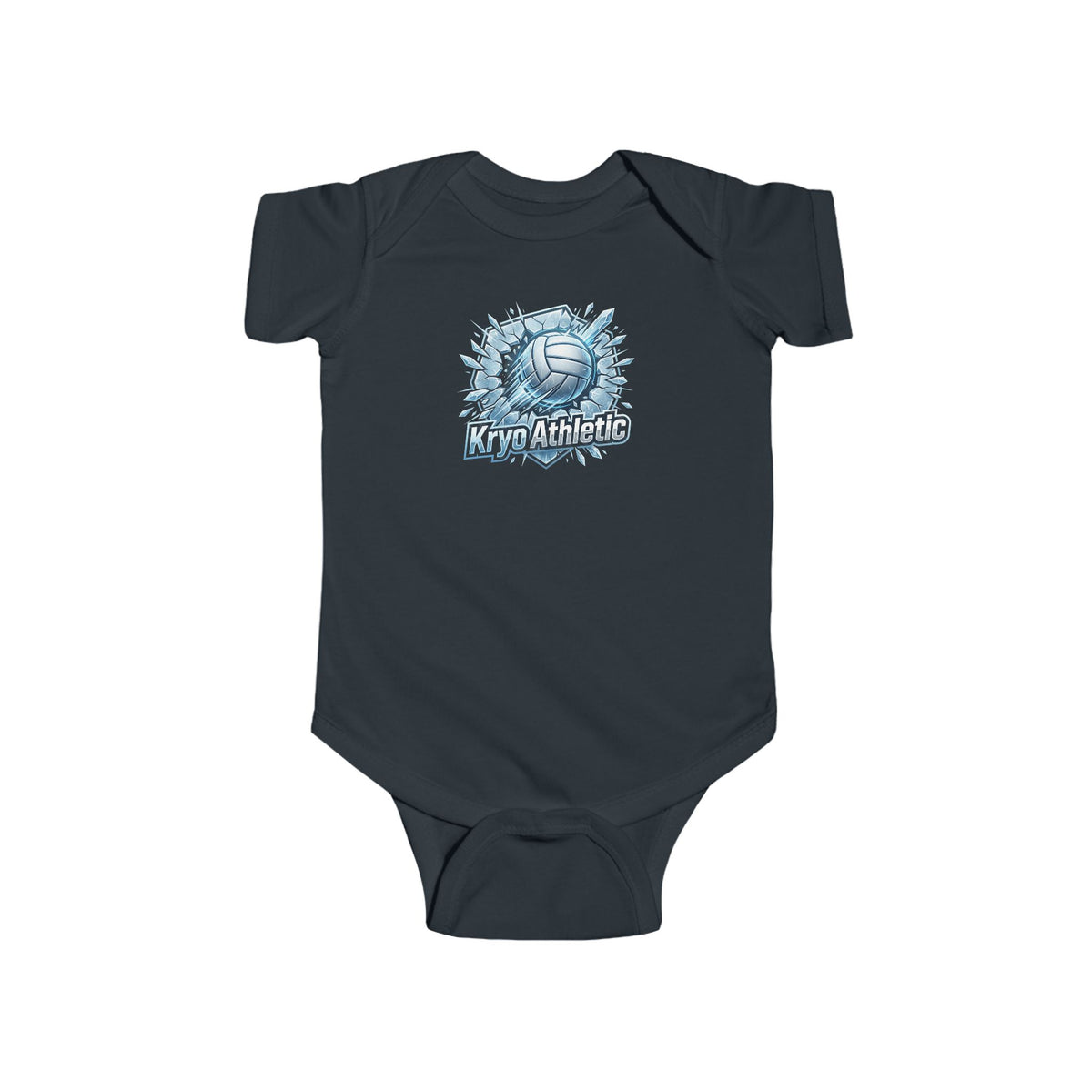 Kryo Volleyball Baby Bodysuit — Arctic Wolf 'Night Howl' Graphic Infant Onesie