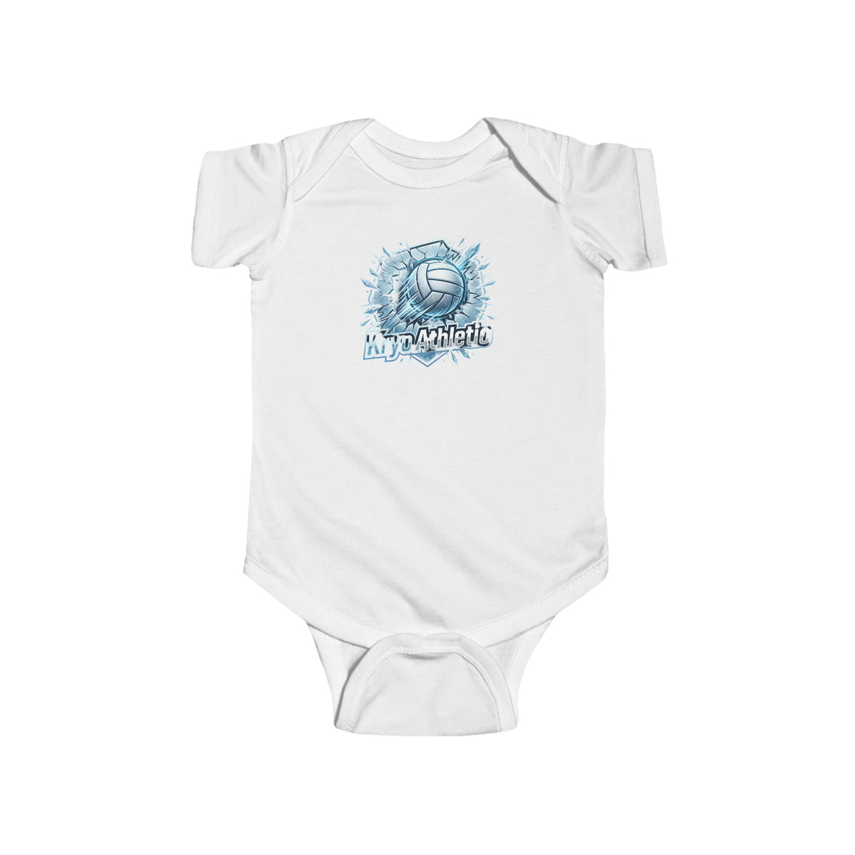 Kryo Volleyball Baby Bodysuit — Arctic Wolf 'Night Howl' Graphic Infant Onesie