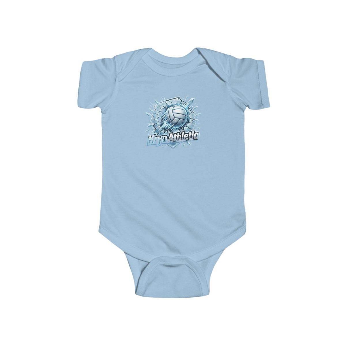 Kryo Volleyball Baby Bodysuit — Arctic Wolf 'Night Howl' Graphic Infant Onesie