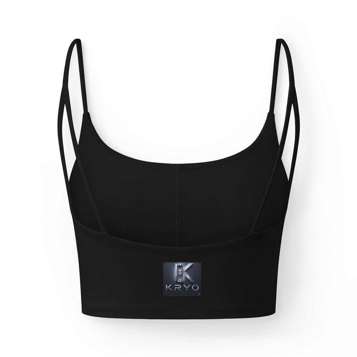 KRYO Basketball Women's Luxe Sports Bra — Lightweight Strappy Crop with Ice Logo