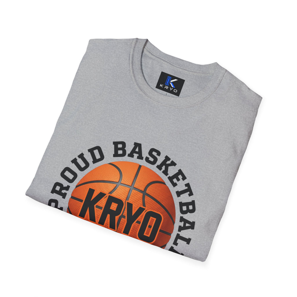 Proud Basketball Mom T-Shirt — Custom Name (KRYO) Basketball Tee