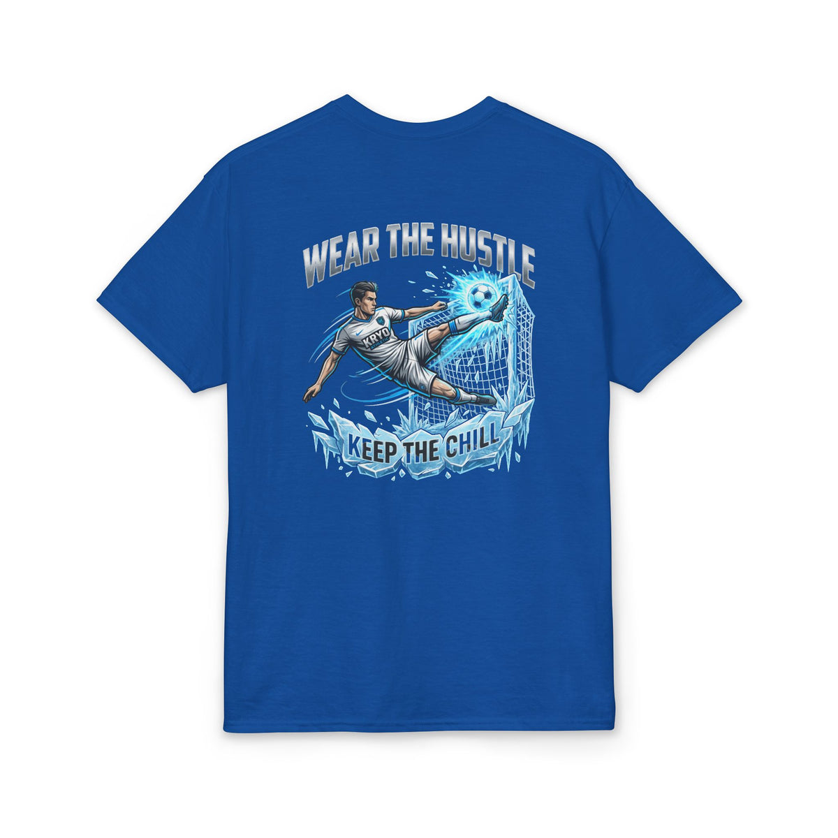 Kryo Soccer Wear The Hustle Soccer T-Shirt — "Keep The Goal" Motivational Graphic Tee