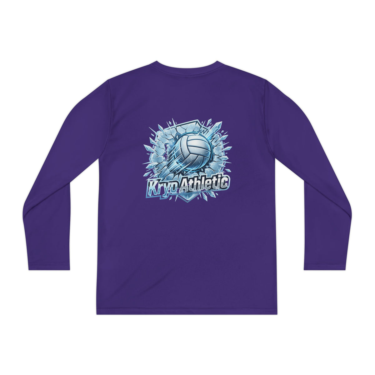 Kryo Youth Volleyball Long Sleeve Tee — 'Play. Athlete' Graphic