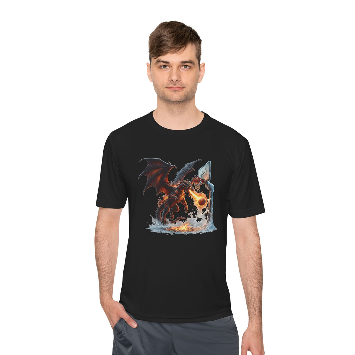Dragon Basketball Tee — Fantasy Dragon Dunk Sports Shirt