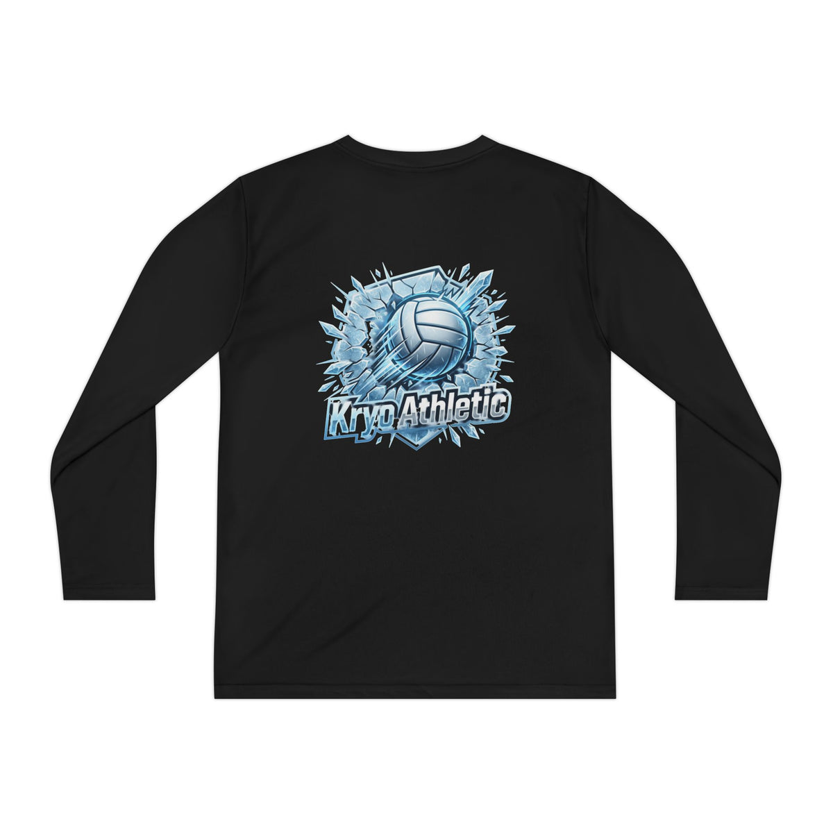 Kryo Youth Volleyball Long Sleeve Tee — 'Play. Athlete' Graphic