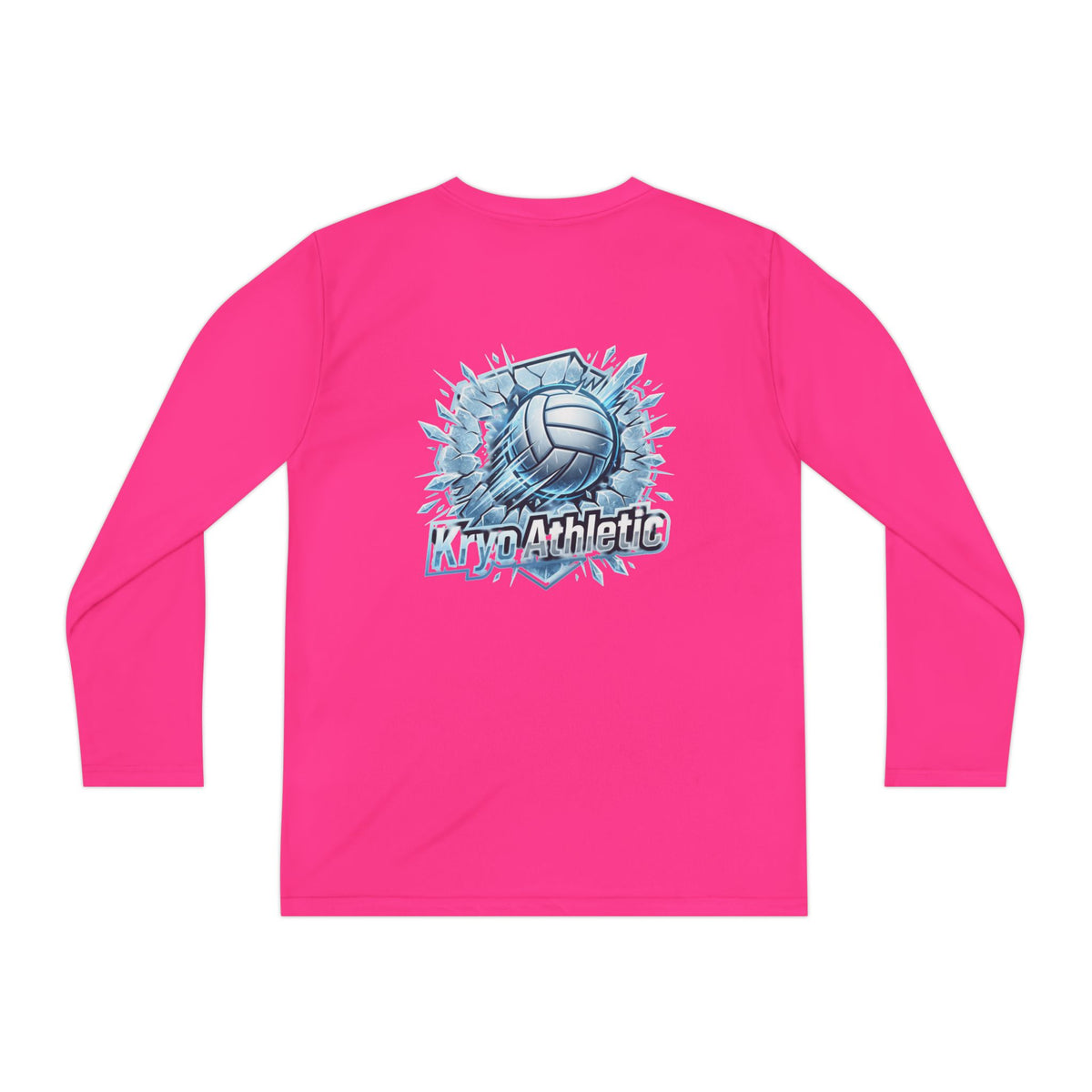 Kryo Youth Volleyball Long Sleeve Tee — 'Play. Athlete' Graphic